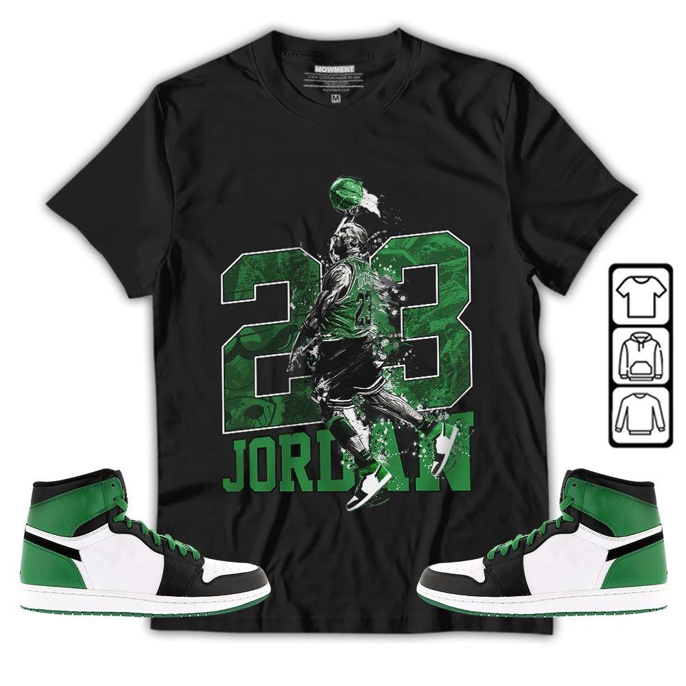 Air 23 Jordan Sneaker Shirt Match Lucky Green 1s, Jordan 1 Lucky Green MKO T-Shirt Air 23 Jordan Sneaker Shirt Match Lucky Green 1s, Jordan 1 Lucky Green MKO T-Shirt