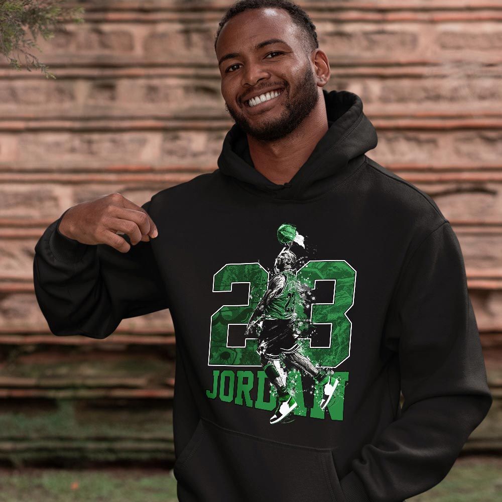 Air 23 Jordan Sneaker Shirt Match Lucky Green 1s, Jordan 1 Lucky Green MKO T-Shirt Air 23 Jordan Sneaker Shirt Match Lucky Green 1s, Jordan 1 Lucky Green MKO T-Shirt