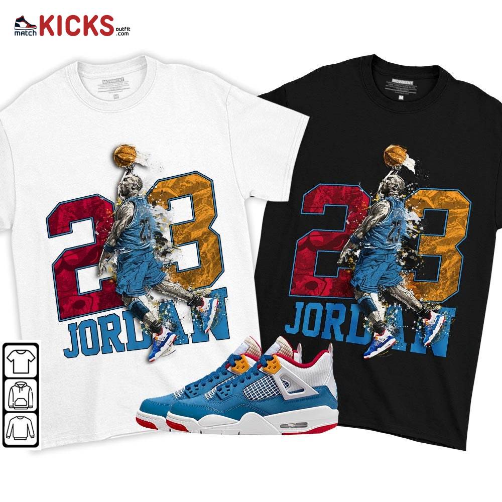 Air 23 Jordan Sneaker Shirt Match Messy Room 4s, Jordan 4 GS Messy Room MKO T-Shirt