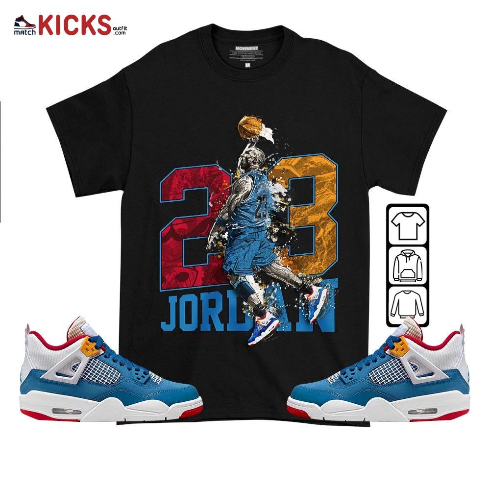 Air 23 Jordan Sneaker Shirt Match Messy Room 4s, Jordan 4 GS Messy Room MKO T-Shirt