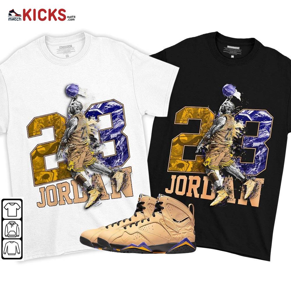 Air 23 Jordan Sneaker Shirt Match Vachetta Tan 7s, Jordan 7 SE Afrobeats MKO T-Shirt Air 23 Jordan Sneaker Shirt Match Vachetta Tan 7s, Jordan 7 SE Afrobeats MKO T-Shirt