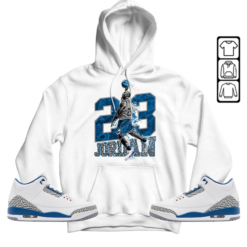 Air 23 Jordan Sneaker Shirt Match Wizards 3s, Jordan Retro 3 Wizards MKO T-Shirt