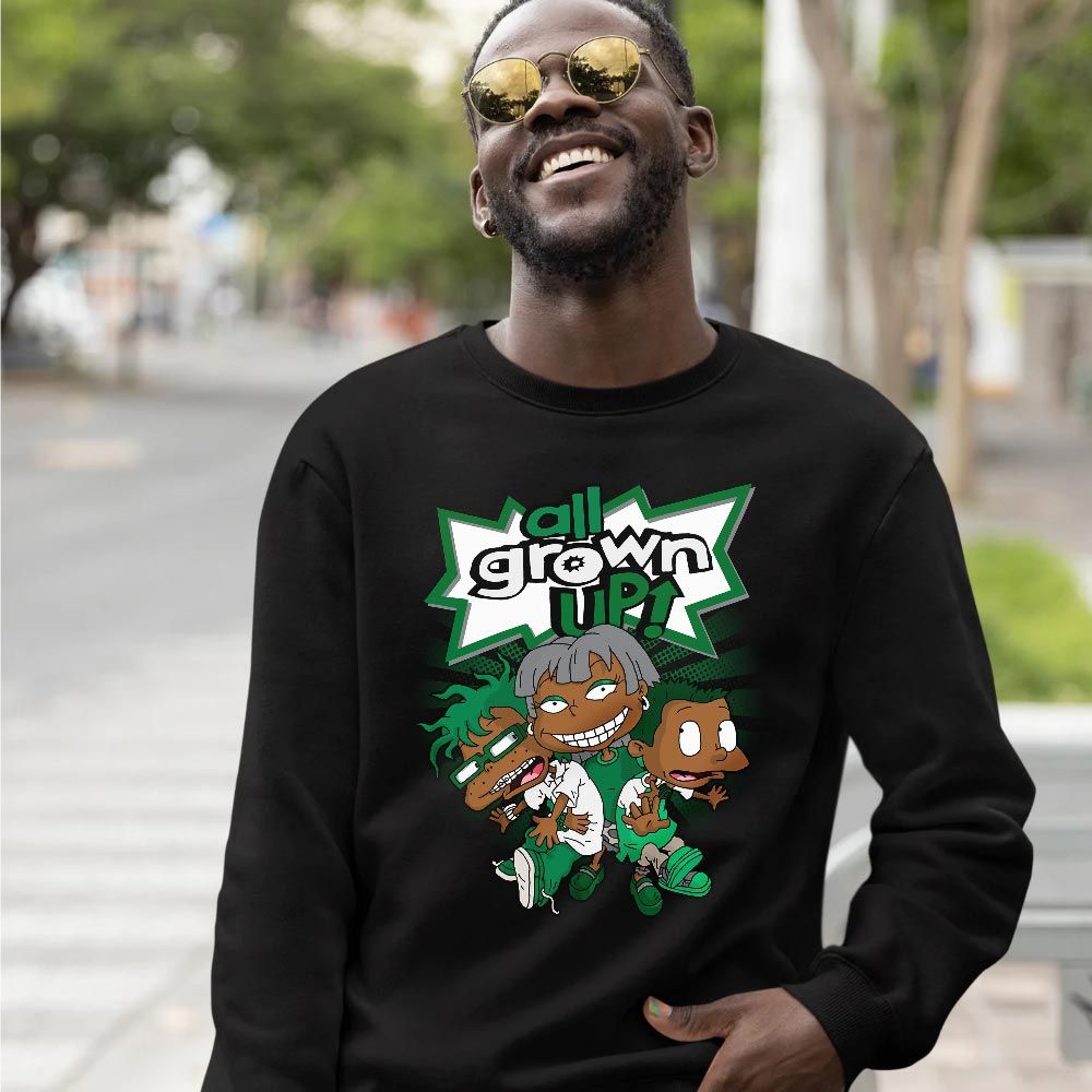 All Grown Up Sneaker Shirt Match Lucky Green 2s, Jordan 2 Lucky Green MKO T-Shirt All Grown Up Sneaker Shirt Match Lucky Green 2s, Jordan 2 Lucky Green MKO T-Shirt