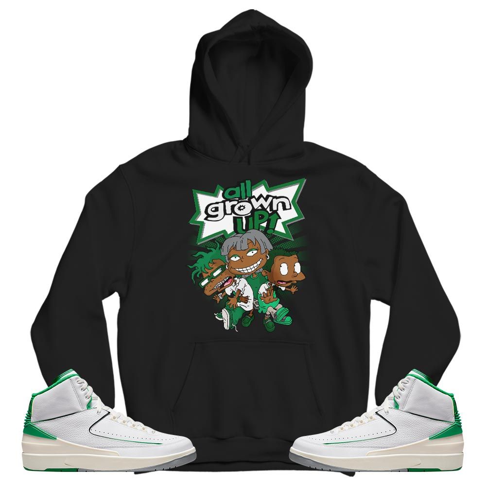 All Grown Up Sneaker Shirt Match Lucky Green 2s, Jordan 2 Lucky Green MKO T-Shirt All Grown Up Sneaker Shirt Match Lucky Green 2s, Jordan 2 Lucky Green MKO T-Shirt