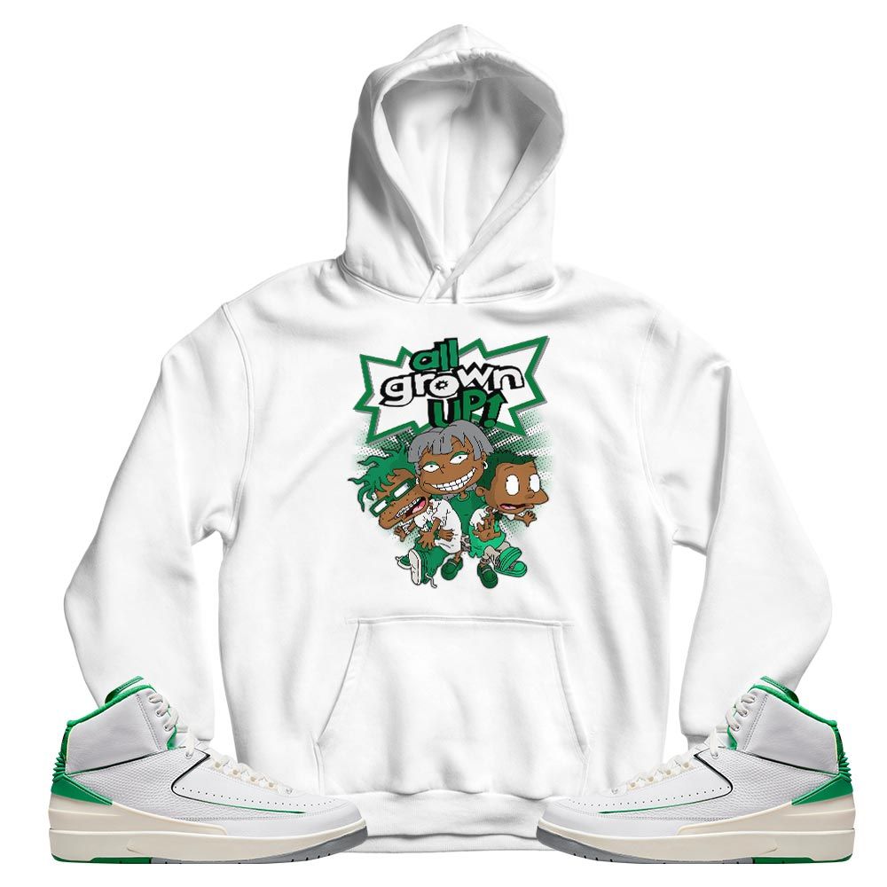 All Grown Up Sneaker Shirt Match Lucky Green 2s, Jordan 2 Lucky Green MKO T-Shirt All Grown Up Sneaker Shirt Match Lucky Green 2s, Jordan 2 Lucky Green MKO T-Shirt