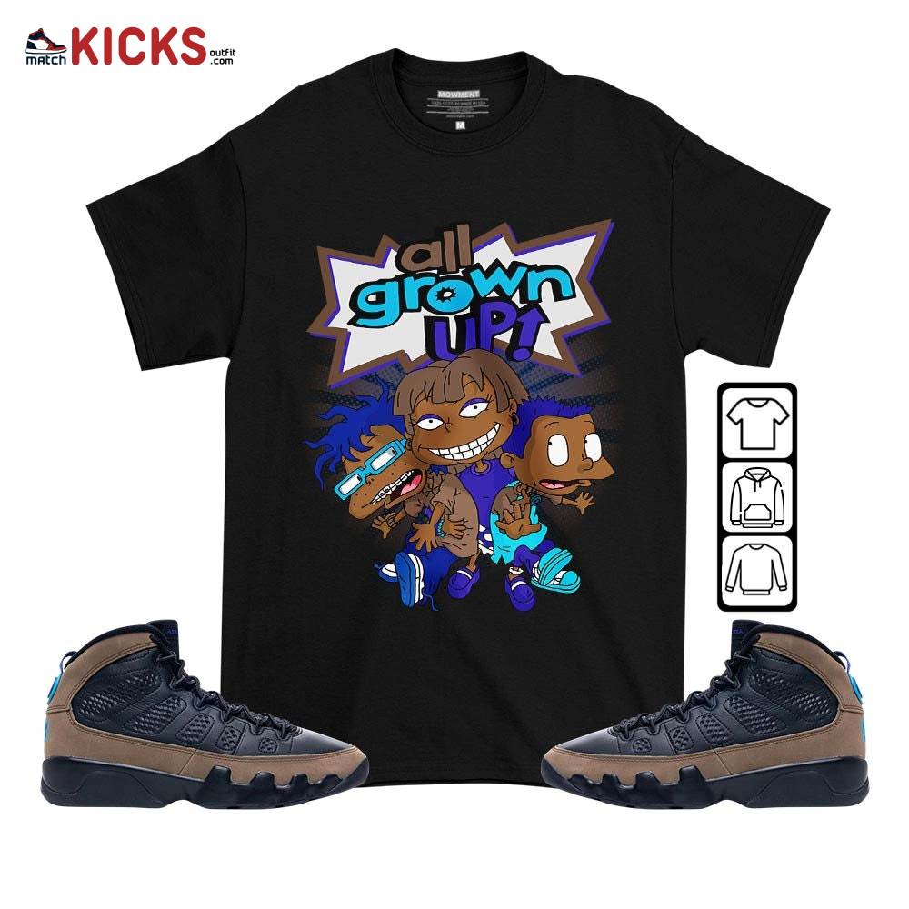 All Grown Up Sneaker Shirt Match Olive Concord 9s, Jordan 9 Olive Concord MKO T-Shirt