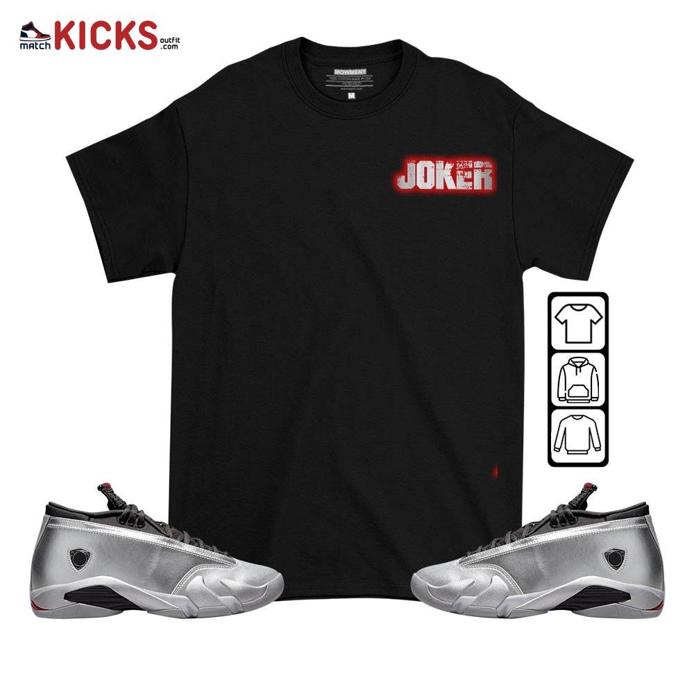 Anti-Hero Sneaker Shirt Match 14 Low Metallic Silver, Jordan 14 Metallic Silver MKO T-Shirt