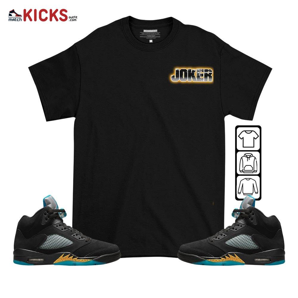 Anti-Hero Sneaker Shirt Match 2023 Retro Aqua 5s, Jordan 5 Aqua MKO T-Shirt
