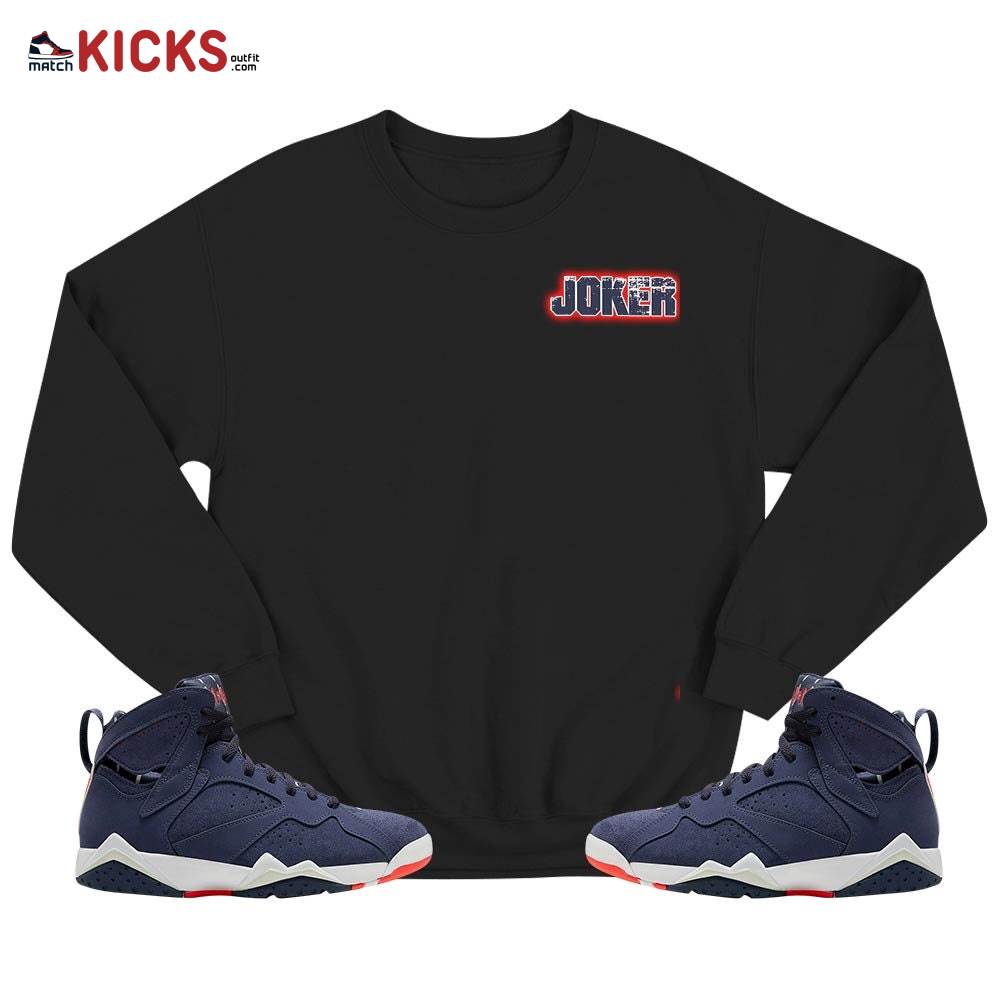 Anti-Hero Sneaker Shirt Match 7 Neutral Indigo, Jordan 7 Quai 54 MKO T-Shirt Anti-Hero Sneaker Shirt Match 7 Neutral Indigo, Jordan 7 Quai 54 MKO T-Shirt