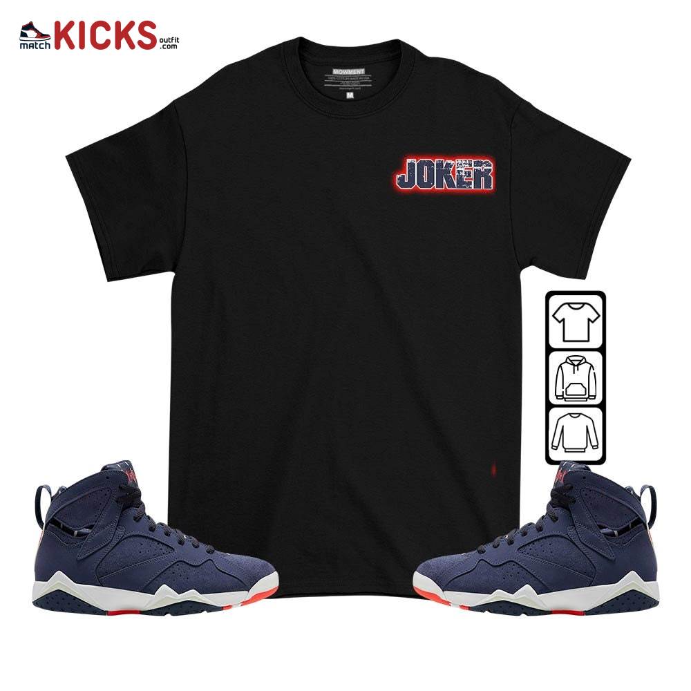 Anti-Hero Sneaker Shirt Match 7 Neutral Indigo, Jordan 7 Quai 54 MKO T-Shirt Anti-Hero Sneaker Shirt Match 7 Neutral Indigo, Jordan 7 Quai 54 MKO T-Shirt