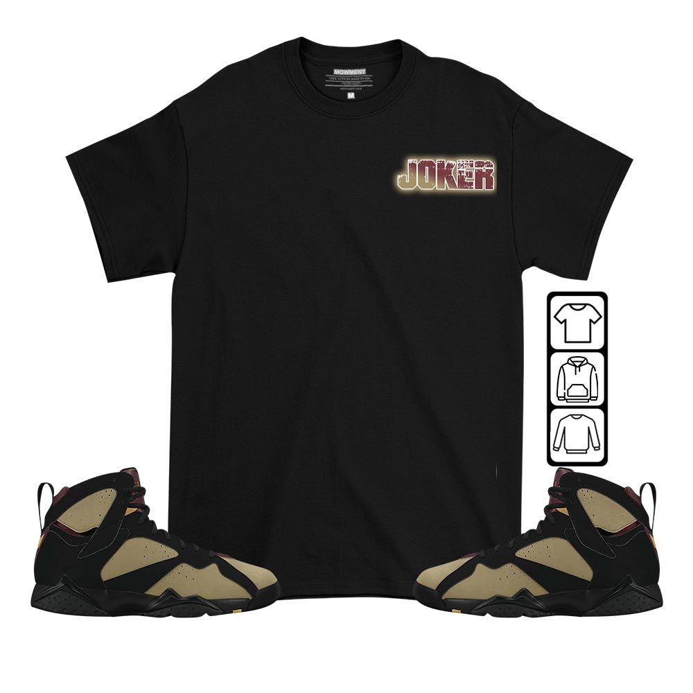 Anti-Hero Sneaker Shirt Match Black Cherrywood 7s, Jordan 7 Black Olive MKO T-Shirt Anti-Hero Sneaker Shirt Match Black Cherrywood 7s, Jordan 7 Black Olive MKO T-Shirt