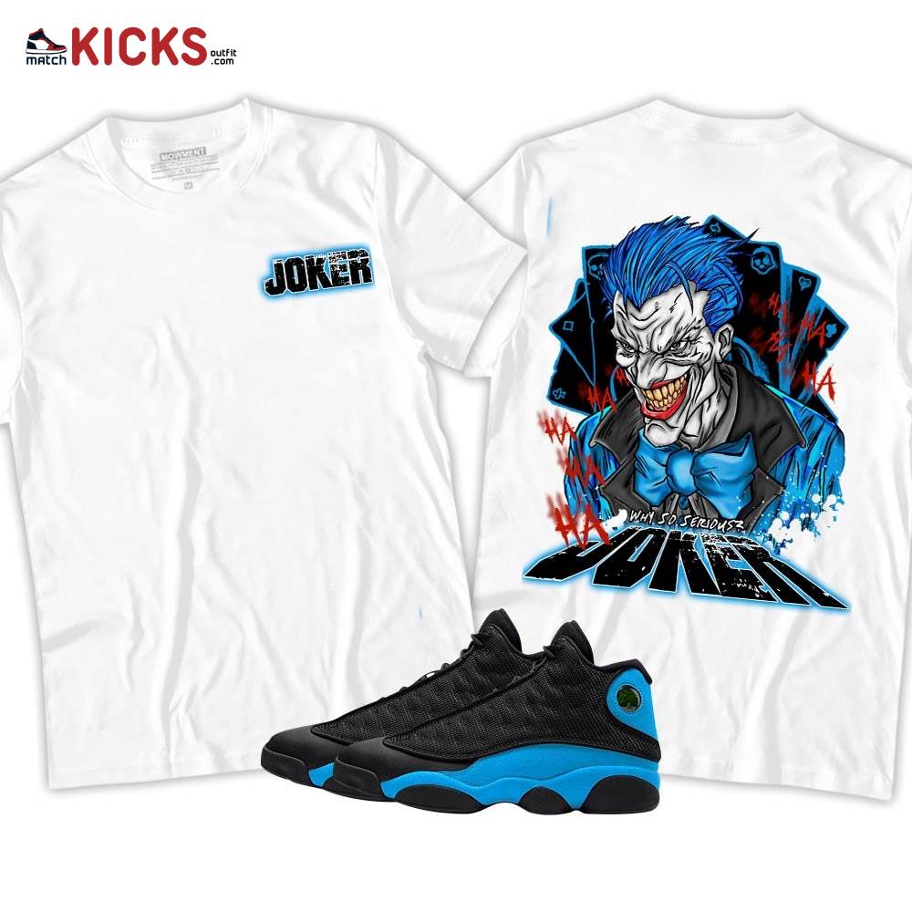 Anti-Hero Sneaker Shirt Match Black University Blue 13s, Jordan 13 Black University Blue 2022 MKO T-Shirt Anti-Hero Sneaker Shirt Match Black University Blue 13s, Jordan 13 Black University Blue 2022 MKO T-Shirt