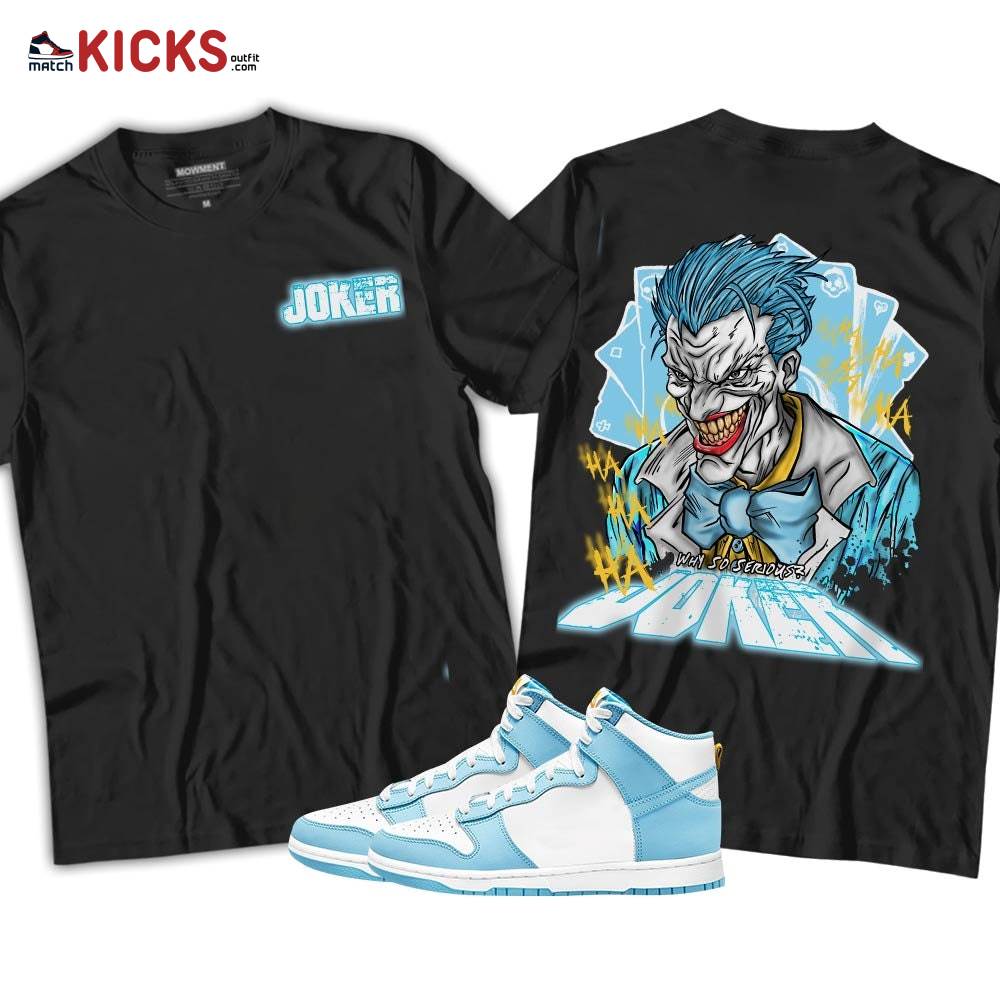 Anti-Hero Sneaker Shirt Match Dunk High Blue Chill, Dunk High Homer Simpson MKO T-Shirt