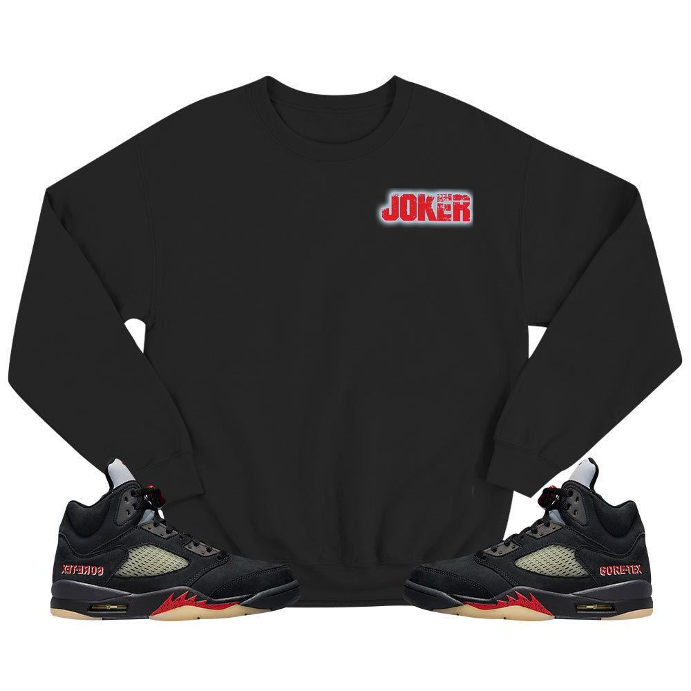 Anti-Hero Sneaker Shirt Match Gore-Tex 5s, Jordan 5 GORE-TEX Off Noir MKO T-Shirt Anti-Hero Sneaker Shirt Match Gore-Tex 5s, Jordan 5 GORE-TEX Off Noir MKO T-Shirt