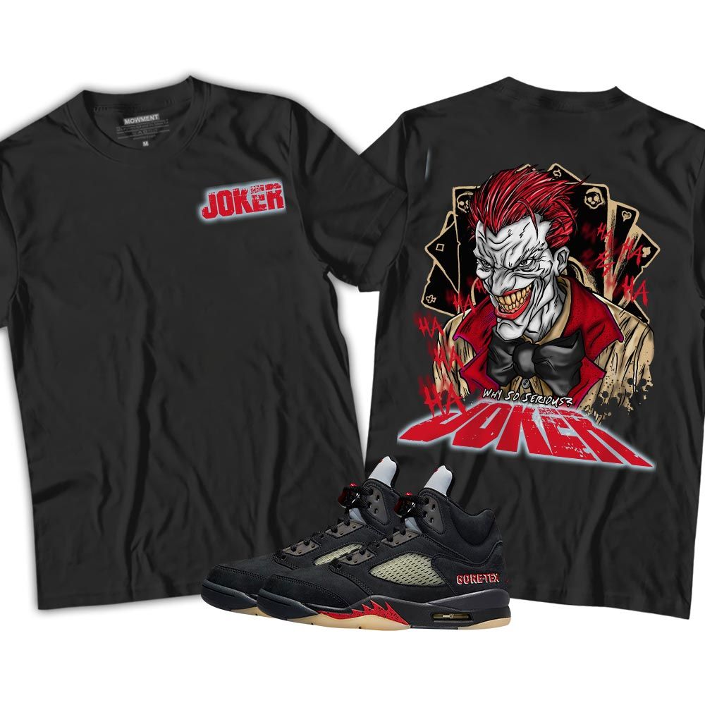 Anti-Hero Sneaker Shirt Match Gore-Tex 5s, Jordan 5 GORE-TEX Off Noir MKO T-Shirt Anti-Hero Sneaker Shirt Match Gore-Tex 5s, Jordan 5 GORE-TEX Off Noir MKO T-Shirt