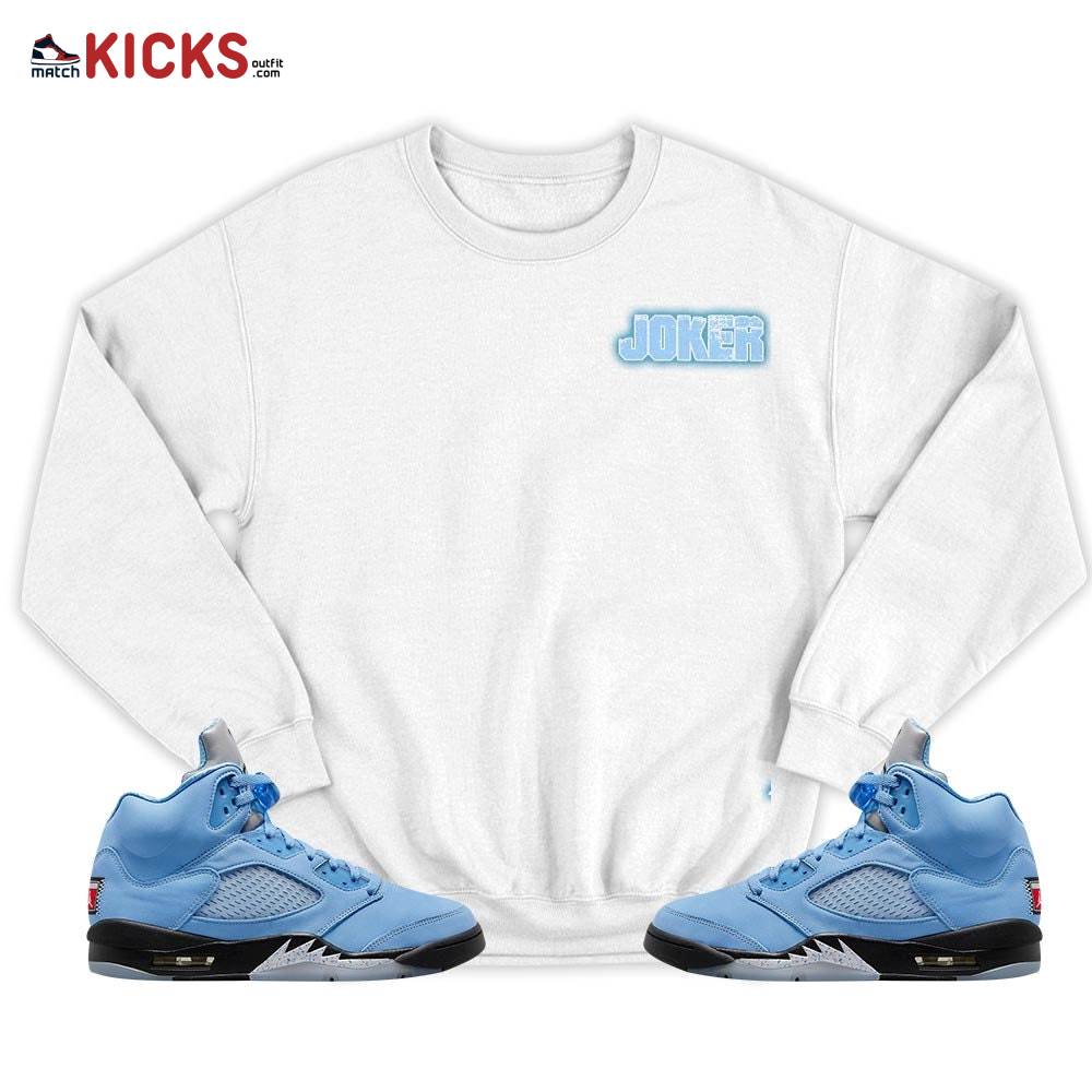 Anti-Hero Sneaker Shirt Match Retro University Blue 5s, Jordan 5 University Blue MKO T-Shirt Anti-Hero Sneaker Shirt Match Retro University Blue 5s, Jordan 5 University Blue MKO T-Shirt