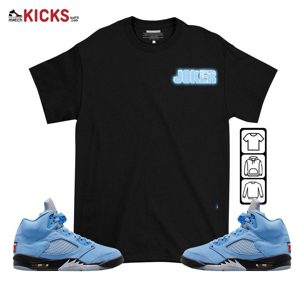 Anti-Hero Sneaker Shirt Match Retro University Blue 5s, Jordan 5 University Blue MKO T-Shirt Anti-Hero Sneaker Shirt Match Retro University Blue 5s, Jordan 5 University Blue MKO T-Shirt