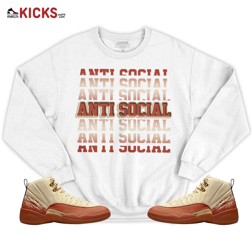 Anti Social Sneaker Shirt Match Eastside Golf 12s, Jordan 12 Retro Eastside Golf MKO T-Shirt Anti Social Sneaker Shirt Match Eastside Golf 12s, Jordan 12 Retro Eastside Golf MKO T-Shirt