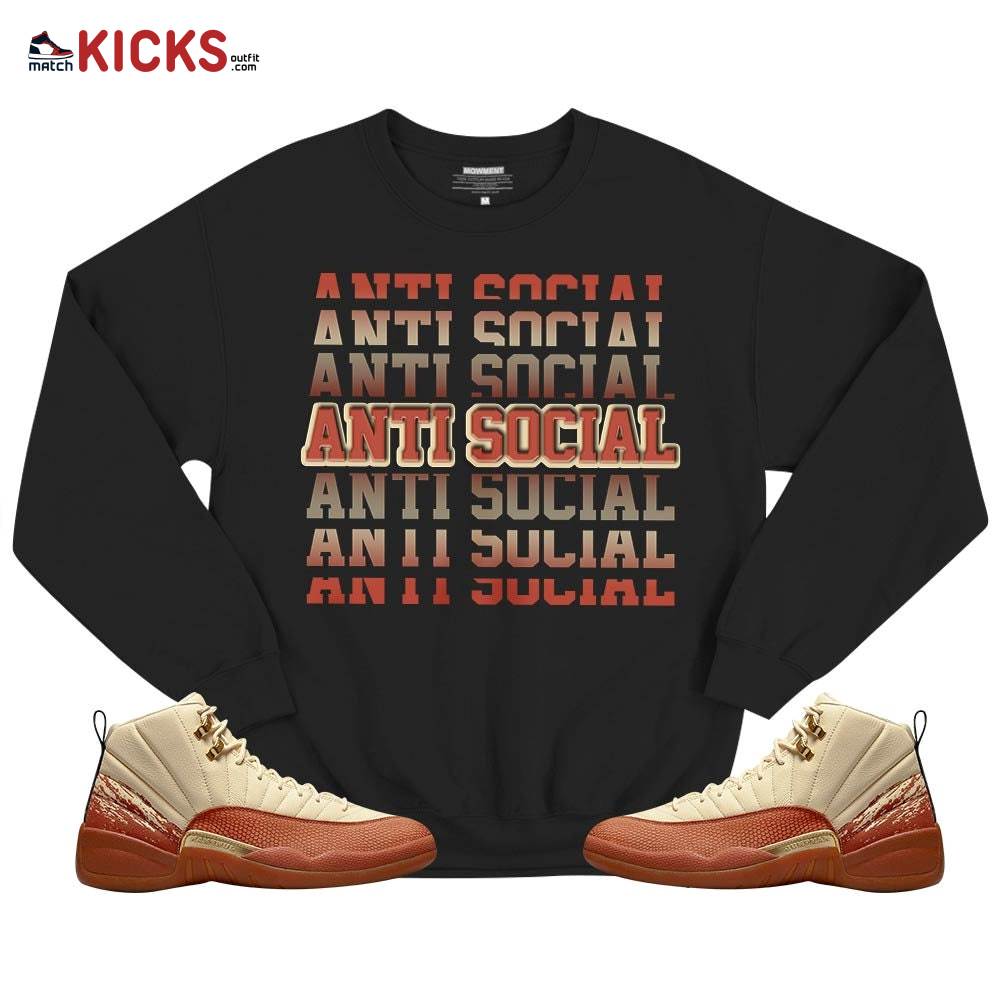 Anti Social Sneaker Shirt Match Eastside Golf 12s, Jordan 12 Retro Eastside Golf MKO T-Shirt Anti Social Sneaker Shirt Match Eastside Golf 12s, Jordan 12 Retro Eastside Golf MKO T-Shirt
