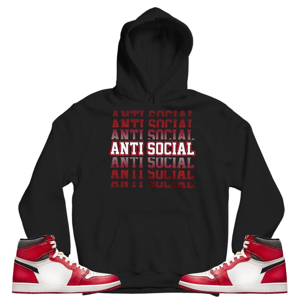 Anti Social Sneaker Shirt Match High OG Chicago 1s, Jordan 1 Lost Found Chicago MKO T-Shirt