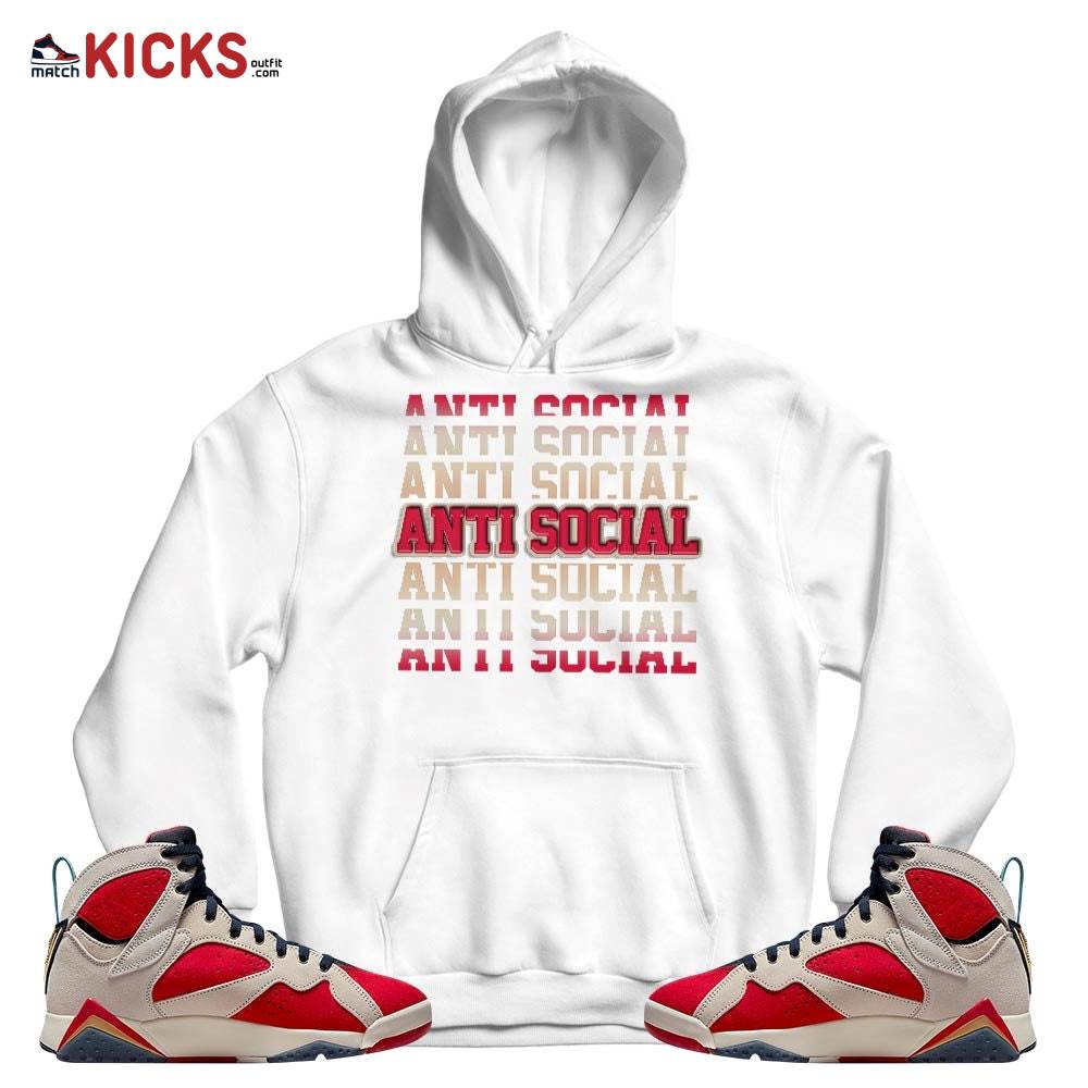 Anti Social Sneaker Shirt Match Trophy Room 7s, Jordan 7 Trophy Room MKO T-Shirt Anti Social Sneaker Shirt Match Trophy Room 7s, Jordan 7 Trophy Room MKO T-Shirt