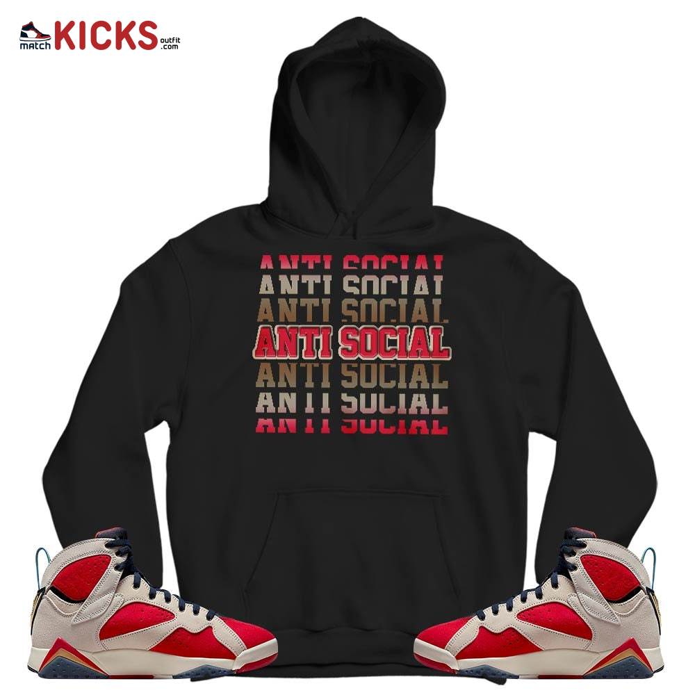 Anti Social Sneaker Shirt Match Trophy Room 7s, Jordan 7 Trophy Room MKO T-Shirt Anti Social Sneaker Shirt Match Trophy Room 7s, Jordan 7 Trophy Room MKO T-Shirt