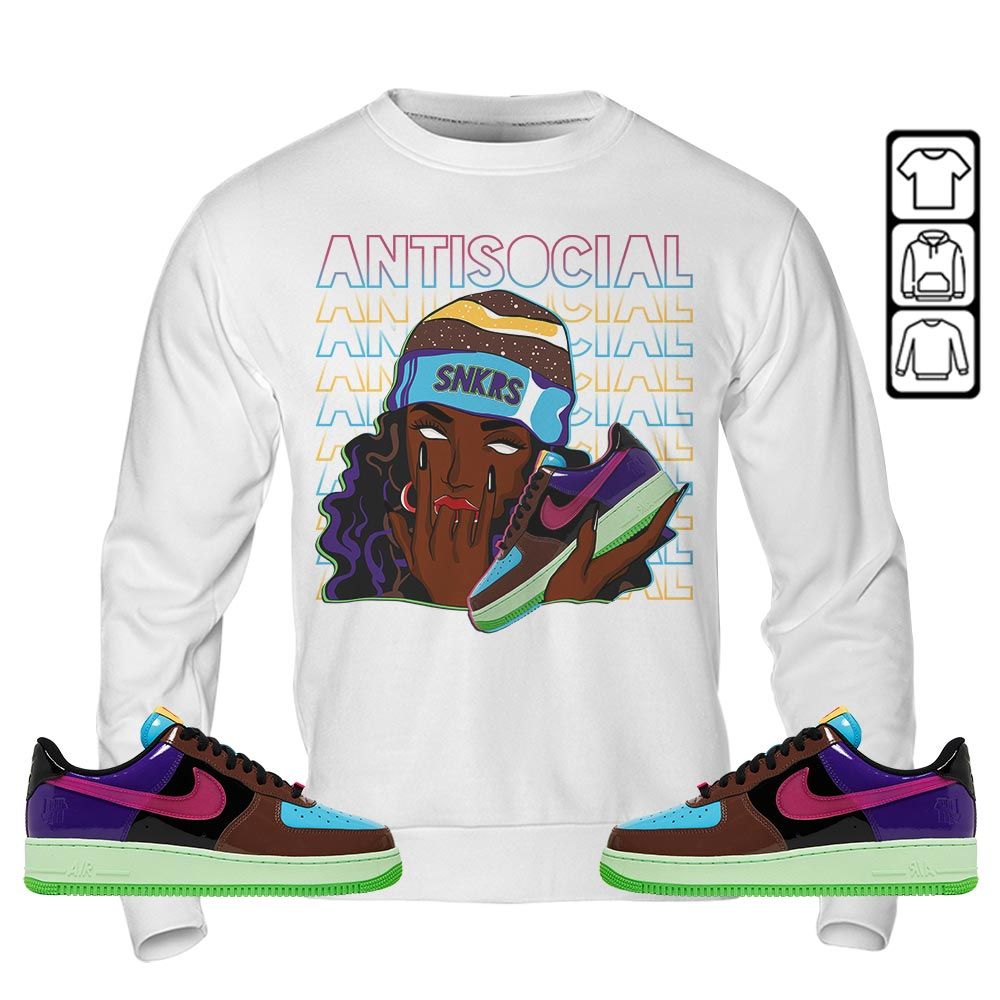 Antisocial Girl Sneaker Shirt Match AF 1 Low SP Pink Prime, Air Force 1 Undefeated Pink Prime MKO Sweatshirt Antisocial Girl Sneaker Shirt Match AF 1 Low SP Pink Prime, Air Force 1 Undefeated Pink Prime MKO Sweatshirt