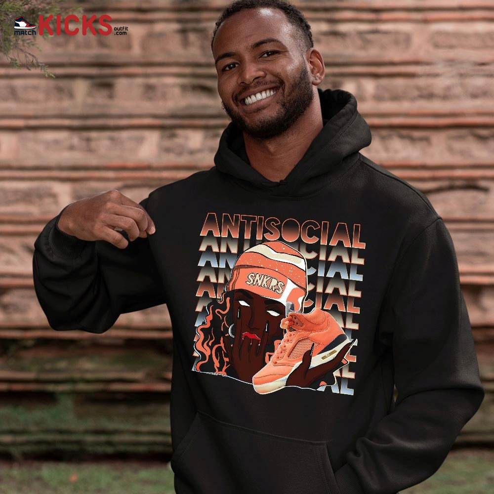 Antisocial Girl Sneaker Shirt Match Crimson Bliss 5s, Jordan 5 DJ Khaled Crimson Bliss MKO Hoodie Antisocial Girl Sneaker Shirt Match Crimson Bliss 5s, Jordan 5 DJ Khaled Crimson Bliss MKO Hoodie