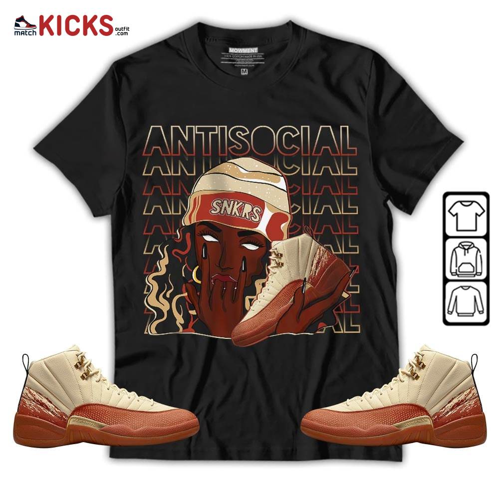 Antisocial Girl Sneaker Shirt Match Eastside Golf 12s, Jordan 12 Retro Eastside Golf MKO T-Shirt Antisocial Girl Sneaker Shirt Match Eastside Golf 12s, Jordan 12 Retro Eastside Golf MKO T-Shirt