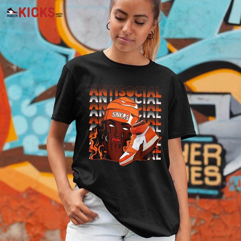 Antisocial Girl Sneaker Shirt Match High OG Starfish 1s, Jordan 1 Retro High OG Starfish MKO Sweatshirt Antisocial Girl Sneaker Shirt Match High OG Starfish 1s, Jordan 1 Retro High OG Starfish MKO Sweatshirt