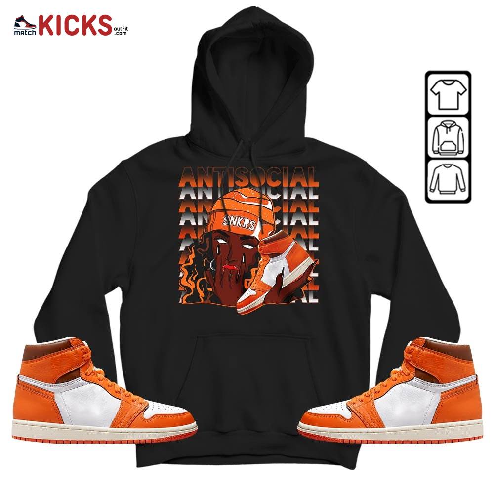Antisocial Girl Sneaker Shirt Match High OG Starfish 1s, Jordan 1 Retro High OG Starfish MKO Sweatshirt Antisocial Girl Sneaker Shirt Match High OG Starfish 1s, Jordan 1 Retro High OG Starfish MKO Sweatshirt