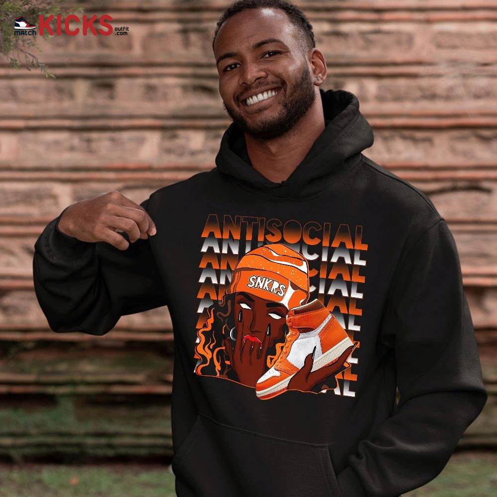 Antisocial Girl Sneaker Shirt Match High OG Starfish 1s, Jordan 1 Retro High OG Starfish MKO Sweatshirt Antisocial Girl Sneaker Shirt Match High OG Starfish 1s, Jordan 1 Retro High OG Starfish MKO Sweatshirt