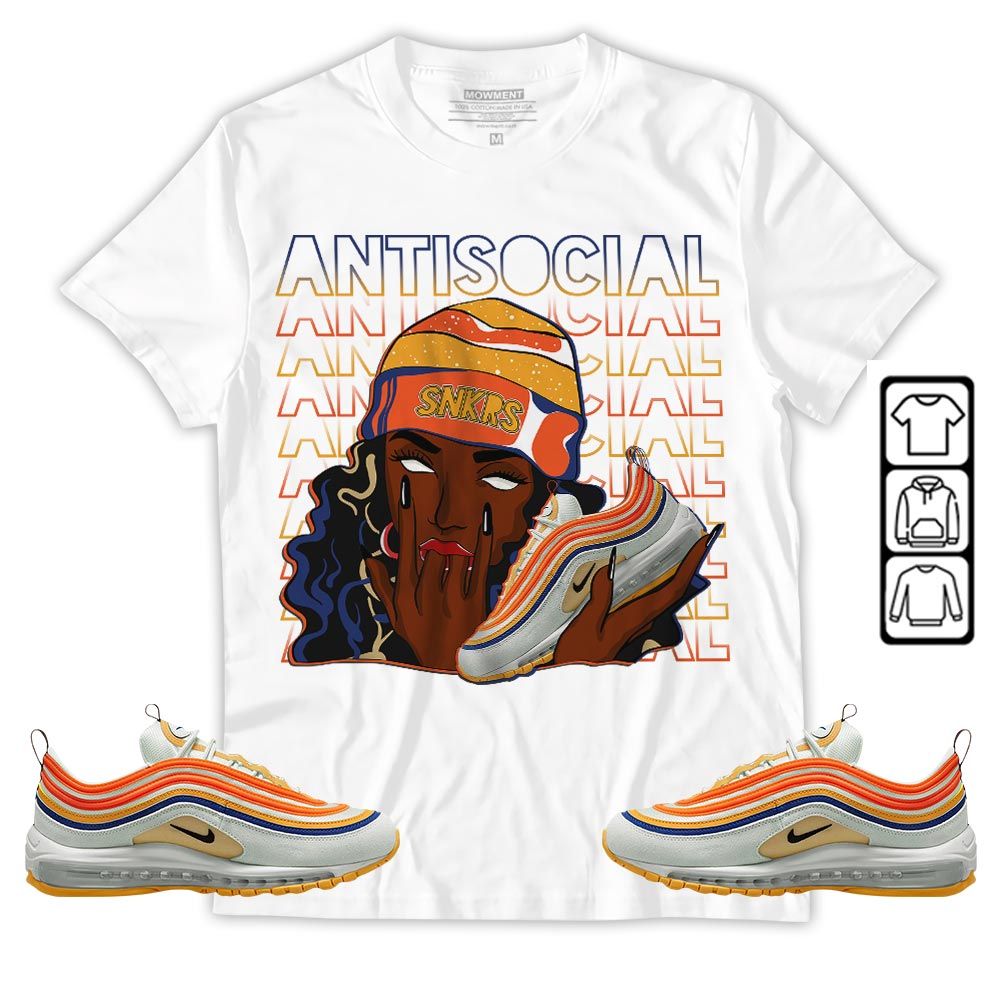 Antisocial Girl Sneaker Shirt Match Max 97 Frank Rudy, Air Max 97 SE Air Pressure MKO Sweatshirt Antisocial Girl Sneaker Shirt Match Max 97 Frank Rudy, Air Max 97 SE Air Pressure MKO Sweatshirt
