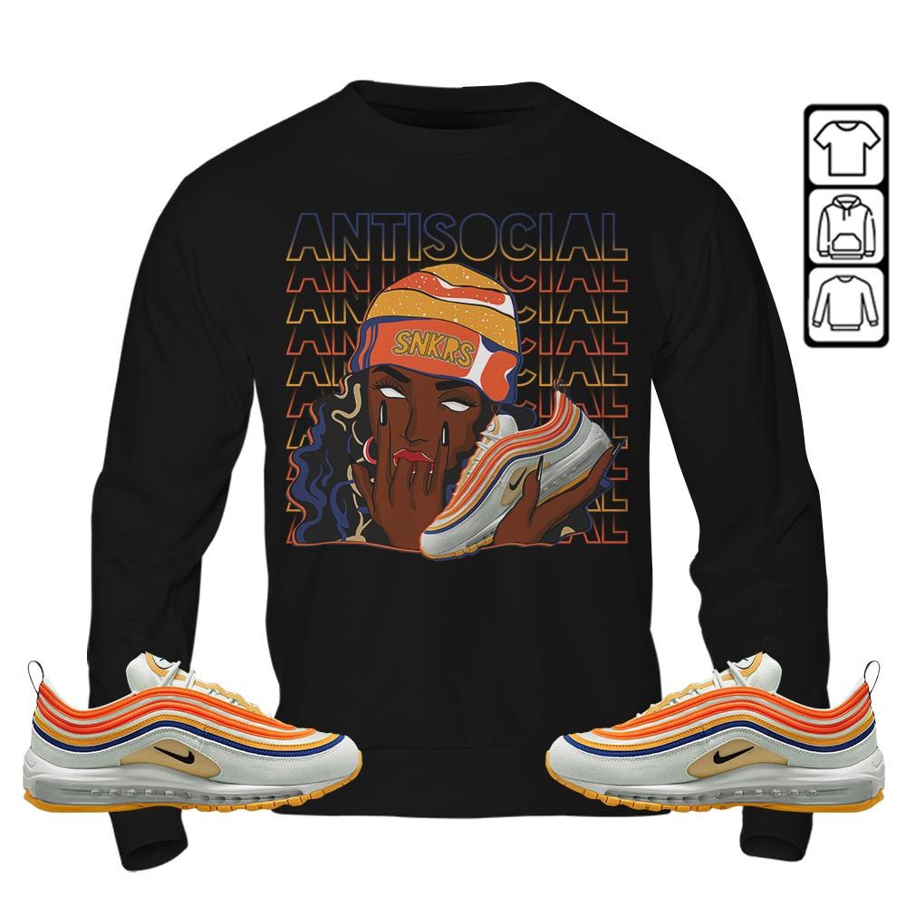 Antisocial Girl Sneaker Shirt Match Max 97 Frank Rudy, Air Max 97 SE Air Pressure MKO Sweatshirt Antisocial Girl Sneaker Shirt Match Max 97 Frank Rudy, Air Max 97 SE Air Pressure MKO Sweatshirt
