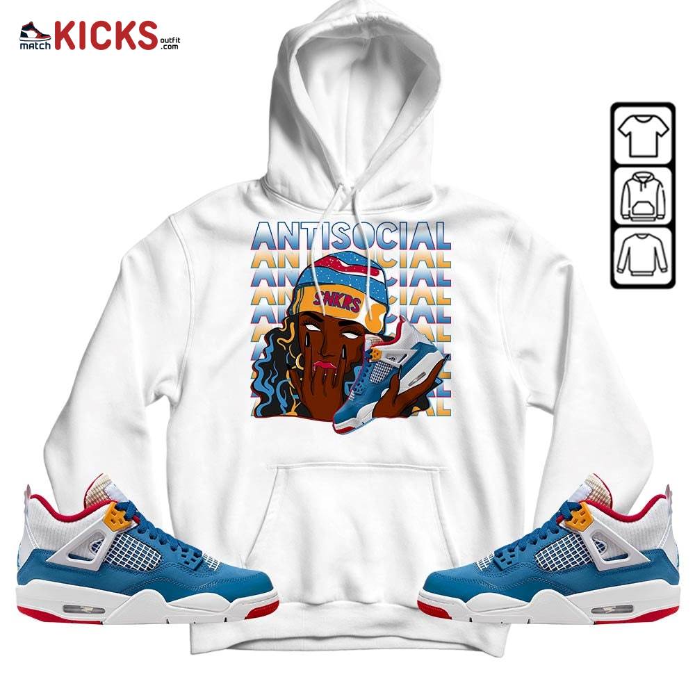 Antisocial Girl Sneaker Shirt Match Messy Room 4s, Jordan 4 GS Messy Room MKO Sweatshirt Antisocial Girl Sneaker Shirt Match Messy Room 4s, Jordan 4 GS Messy Room MKO Sweatshirt