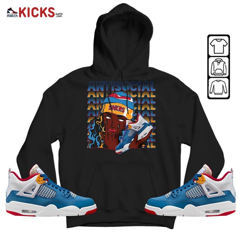 Antisocial Girl Sneaker Shirt Match Messy Room 4s, Jordan 4 GS Messy Room MKO T-Shirt Antisocial Girl Sneaker Shirt Match Messy Room 4s, Jordan 4 GS Messy Room MKO T-Shirt