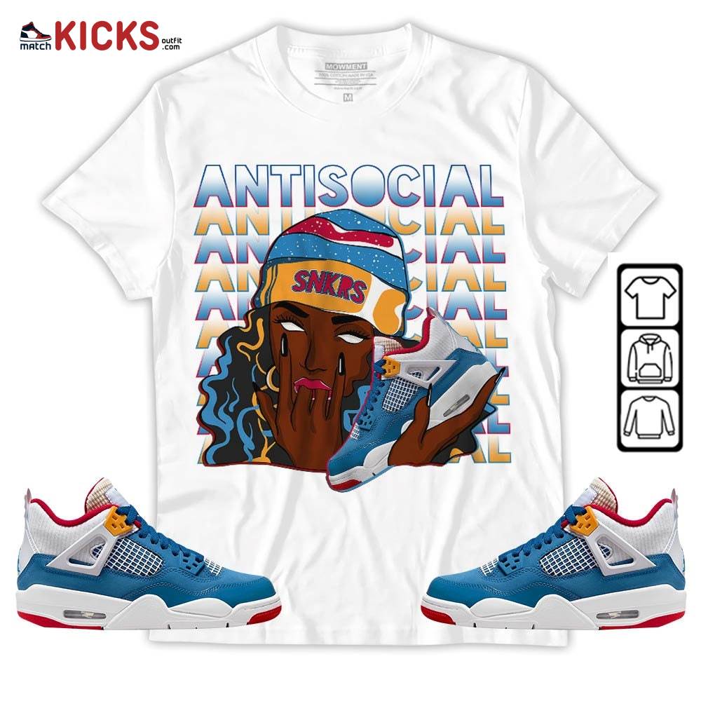 Antisocial Girl Sneaker Shirt Match Messy Room 4s, Jordan 4 GS Messy Room MKO T-Shirt Antisocial Girl Sneaker Shirt Match Messy Room 4s, Jordan 4 GS Messy Room MKO T-Shirt