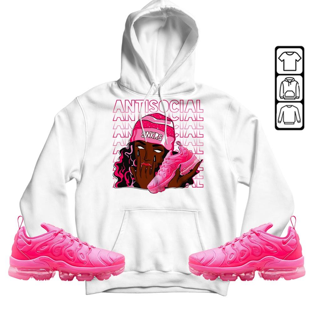 Antisocial Girl Sneaker Shirt Match Plus Triple Pink, Air VaporMax Plus Triple Pink MKO T-Shirt