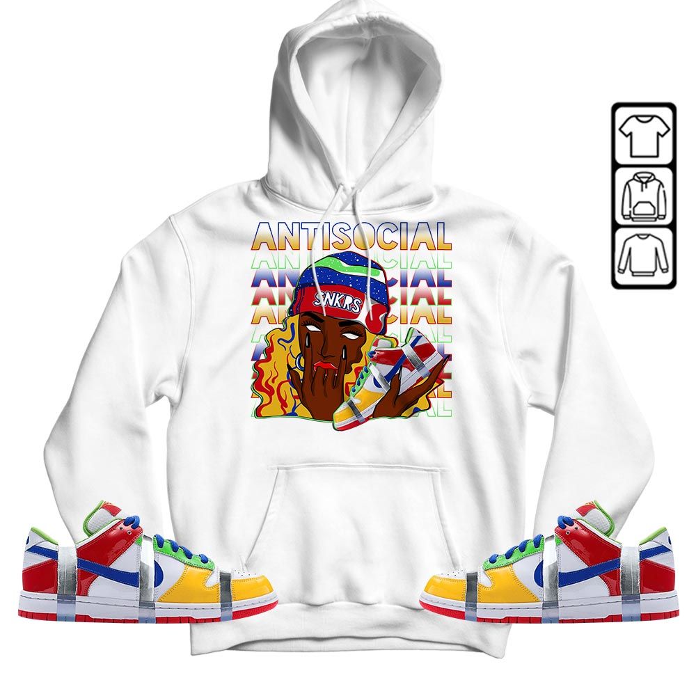 Antisocial Girl Sneaker Shirt Match SB Dunk Low eBay, SB Dunk Low Sandy MKO T-Shirt