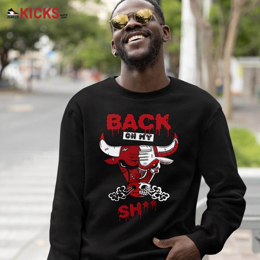 Back Bull Sneaker Shirt Match 2 Chicago Varsity Red, Jordan Retro 2 Chicago MKO T-Shirt Back Bull Sneaker Shirt Match 2 Chicago Varsity Red, Jordan Retro 2 Chicago MKO T-Shirt
