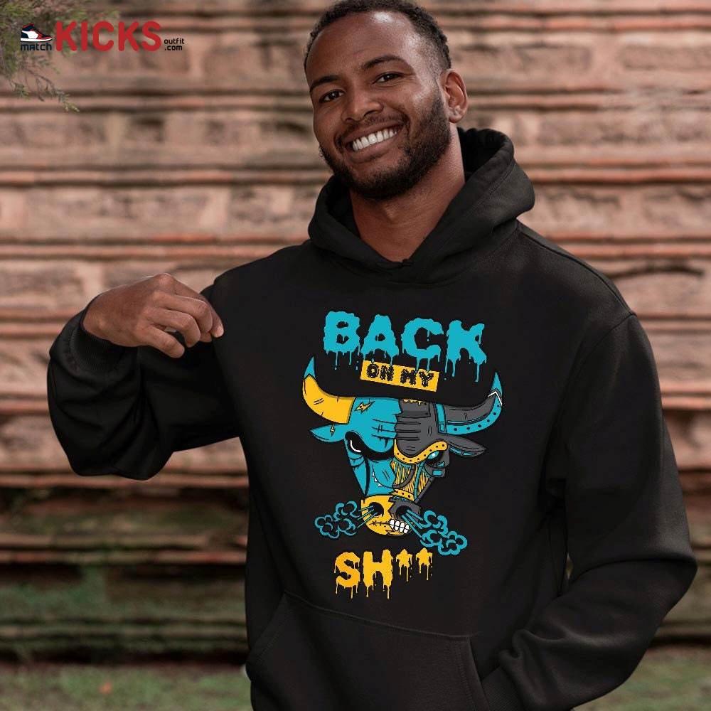 Back Bull Sneaker Shirt Match 2023 Retro Aqua 5s, Jordan 5 Aqua MKO T-Shirt Back Bull Sneaker Shirt Match 2023 Retro Aqua 5s, Jordan 5 Aqua MKO T-Shirt