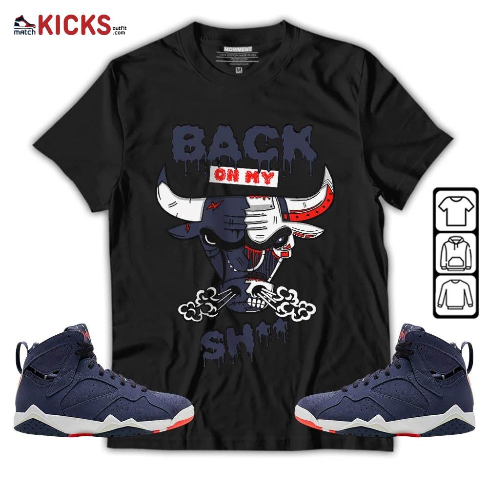 Back Bull Sneaker Shirt Match 7 Neutral Indigo, Jordan 7 Quai 54 MKO T-Shirt