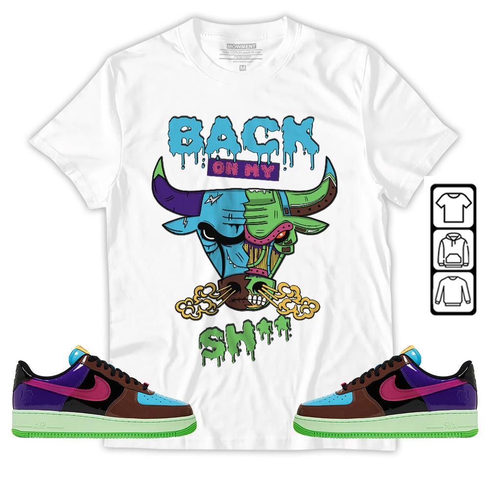 Back Bull Sneaker Shirt Match AF 1 Low SP Pink Prime, Air Force 1 Undefeated Pink Prime MKO T-Shirt