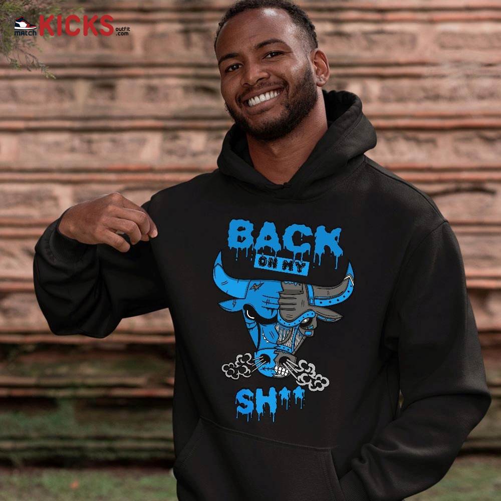 Back Bull Sneaker Shirt Match Black University Blue 13s, Jordan 13 Black University Blue 2022 MKO Hoodie Back Bull Sneaker Shirt Match Black University Blue 13s, Jordan 13 Black University Blue 2022 MKO Hoodie