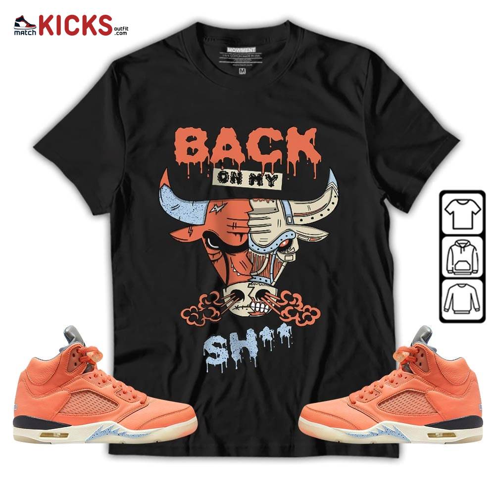 Back Bull Sneaker Shirt Match Crimson Bliss 5s, Jordan 5 DJ Khaled Crimson Bliss MKO Hoodie