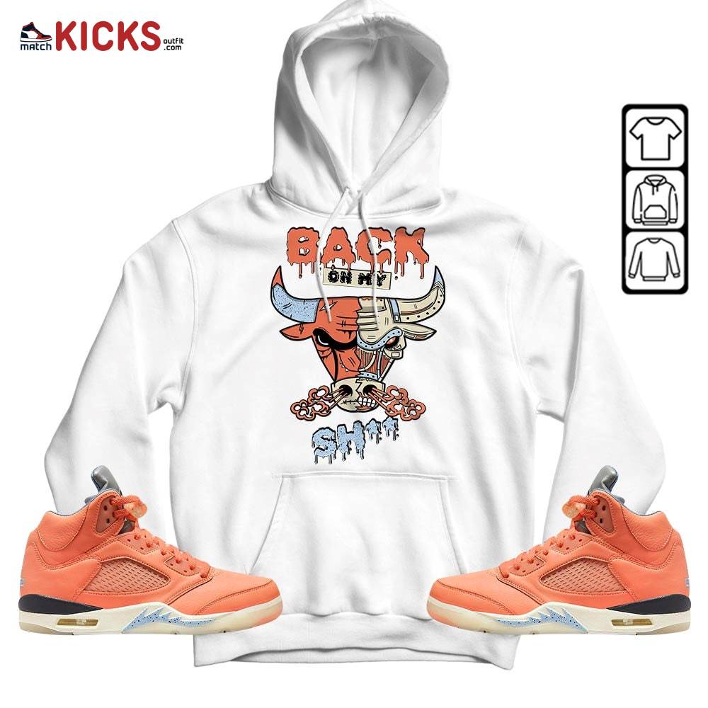 Back Bull Sneaker Shirt Match Crimson Bliss 5s, Jordan 5 DJ Khaled Crimson Bliss MKO Hoodie Back Bull Sneaker Shirt Match Crimson Bliss 5s, Jordan 5 DJ Khaled Crimson Bliss MKO Hoodie