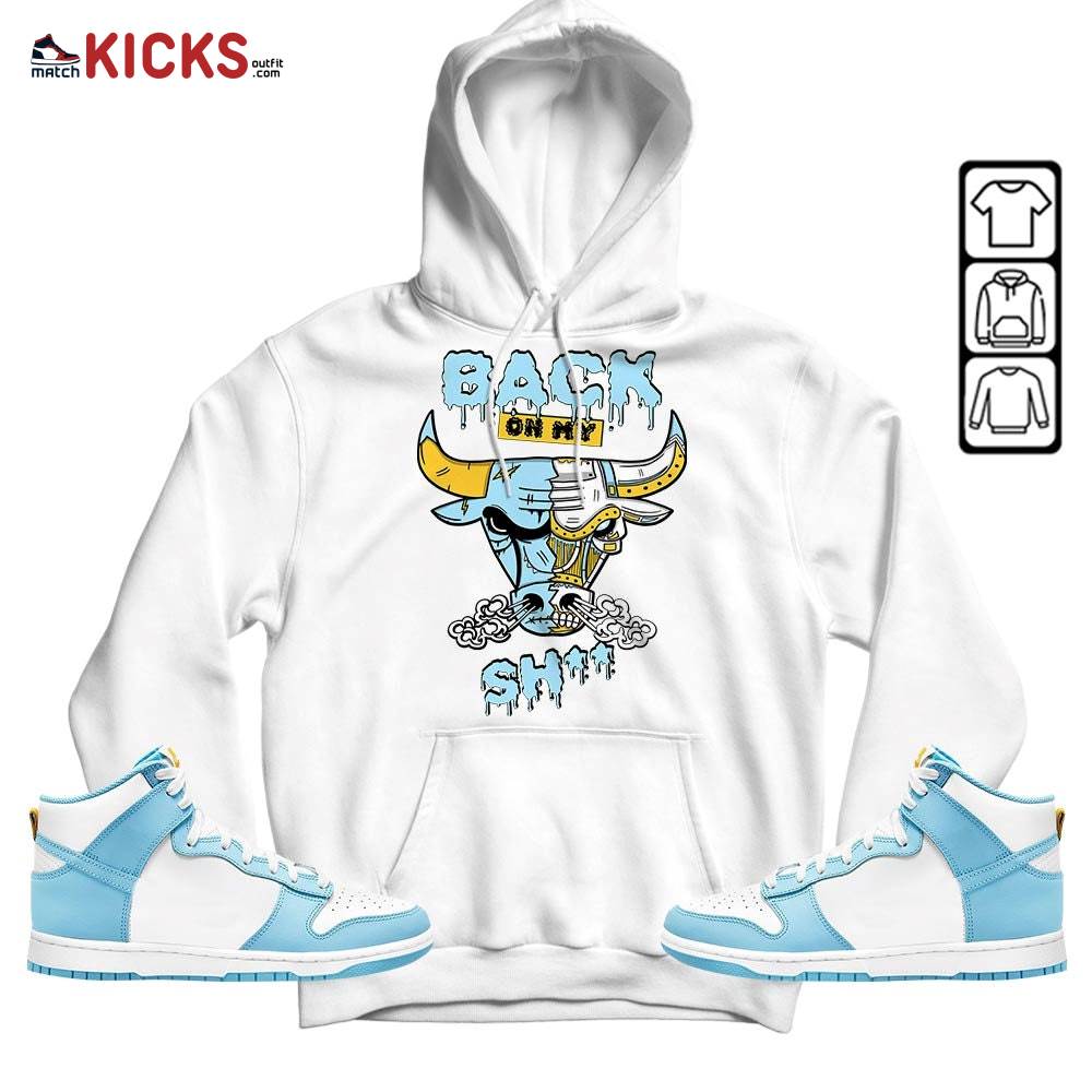 Back Bull Sneaker Shirt Match Dunk High Blue Chill, Dunk High Homer Simpson MKO Hoodie Back Bull Sneaker Shirt Match Dunk High Blue Chill, Dunk High Homer Simpson MKO Hoodie