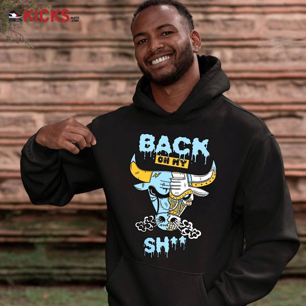 Back Bull Sneaker Shirt Match Dunk High Blue Chill, Dunk High Homer Simpson MKO T-Shirt Back Bull Sneaker Shirt Match Dunk High Blue Chill, Dunk High Homer Simpson MKO T-Shirt
