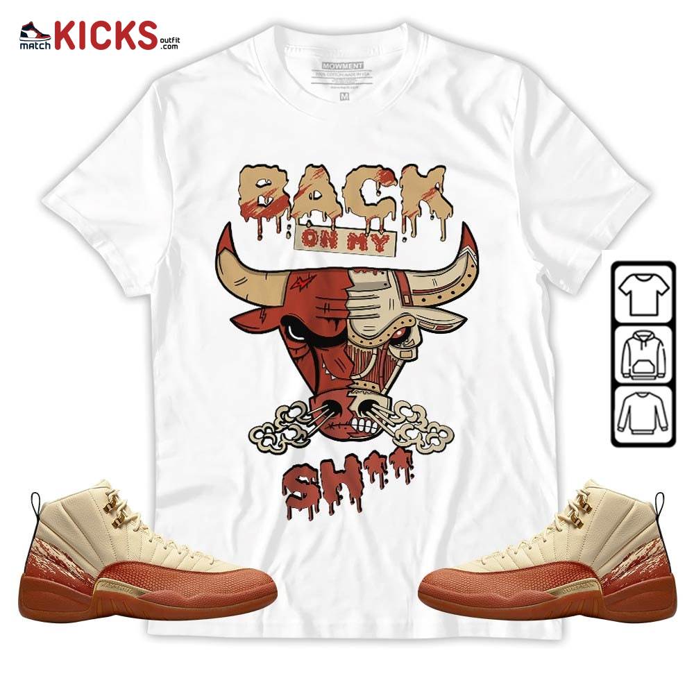 Back Bull Sneaker Shirt Match Eastside Golf 12s, Jordan 12 Retro Eastside Golf MKO T-Shirt
