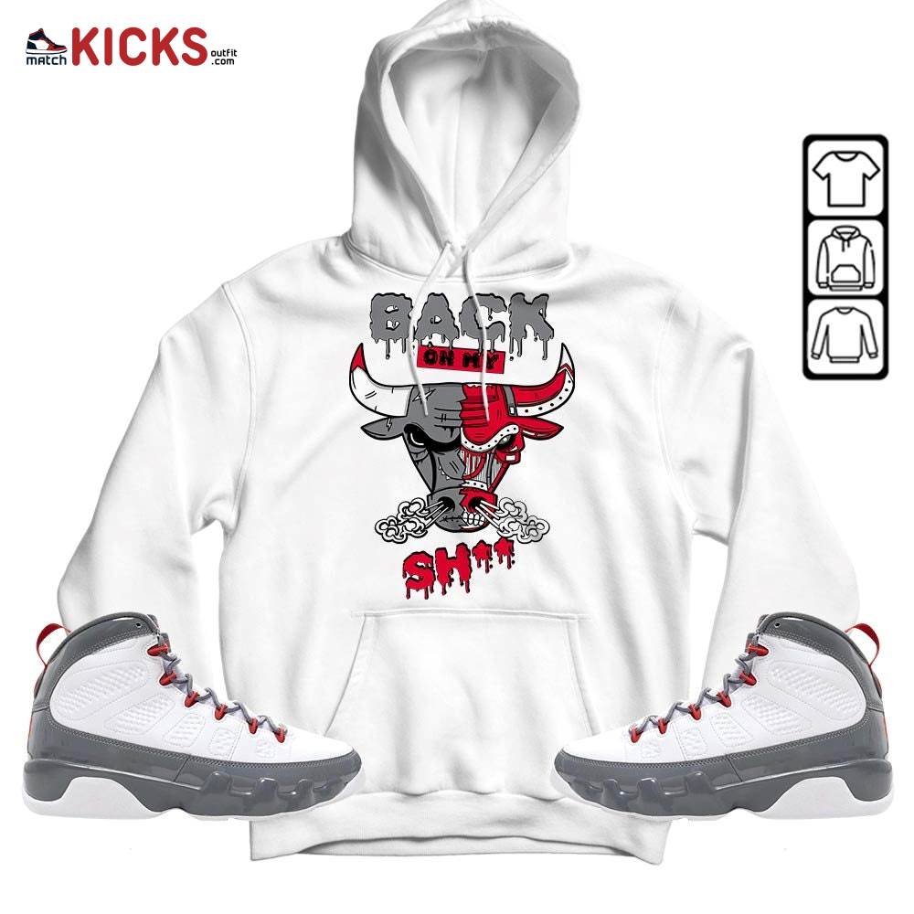 Back Bull Sneaker Shirt Match Fire Red 9s, Jordan 9 Retro Fire Red MKO T-Shirt Back Bull Sneaker Shirt Match Fire Red 9s, Jordan 9 Retro Fire Red MKO T-Shirt